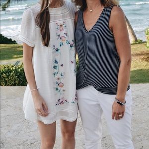 Floral embroidered dress